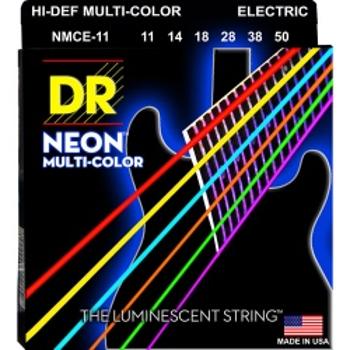 Dr Nmce 11-50 Neon Multi-color Struny Gitara Elektryczna
