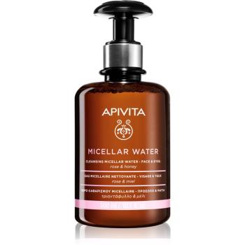 Apivita Cleansing Rose & Honey woda micelarna do twarzy i okolic oczu 300 ml