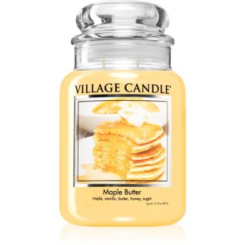 Village Candle Maple Butter świeczka zapachowa (Glass Lid) 602 g
