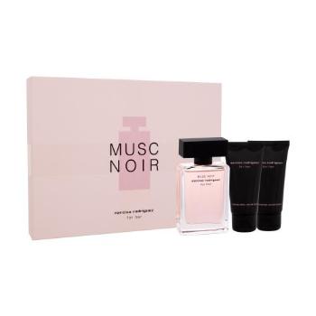 Narciso Rodriguez For Her Musc Noir zestaw EDP 50 ml + mleczko do ciała 50 ml + żel pod prysznic 50 ml dla kobiet