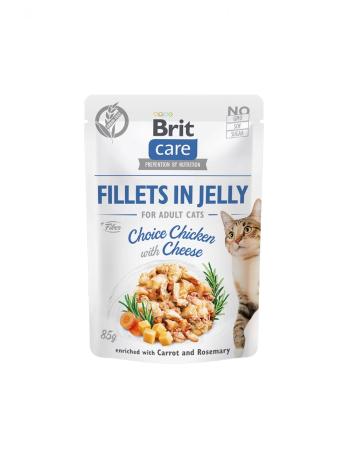 Kapsička BRIT Care Cat Pouch Choice Chicken with Cheese in Jelly 85g - 1x85g