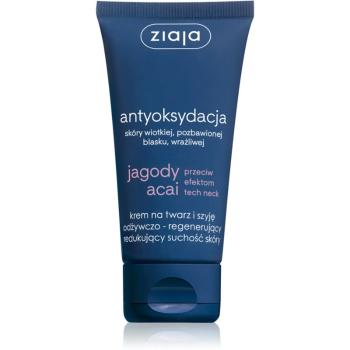 Ziaja Jagody Acai krem na twarz i szyję odżywczo - regenerujący redukujący suchość skóry 50 ml