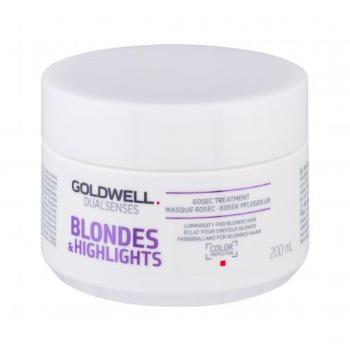 Goldwell Dualsenses Blondes Highlights 60 Sec Treatment 200 ml maska do włosów dla kobiet