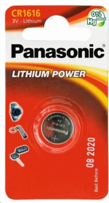 Bateria litowa PANASONIC (przycisk) CR-1616EL / 1B 3V (blister 1szt)