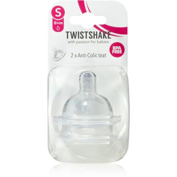 Twistshake Anti-Colic Teat smoczek do butelki Small 0m+ 2 szt.