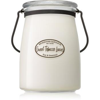 Milkhouse Candle Co. Creamery Sweet Tobacco Leaves świeczka zapachowa Butter Jar 624 g