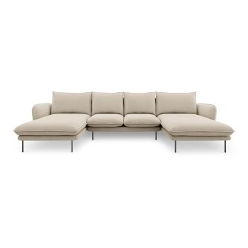 Beżowa sofa w kształcie litery U Cosmopolitan Design Vienna