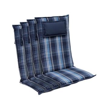 Blumfeldt Donau, poduszka na krzesło ogrodowe z wysokim oparciem, poduszka ogroowa, poliester, 50 x 120 x 6 cm