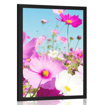 Plakat łąka wiosennych kwiatów - 20x30 black