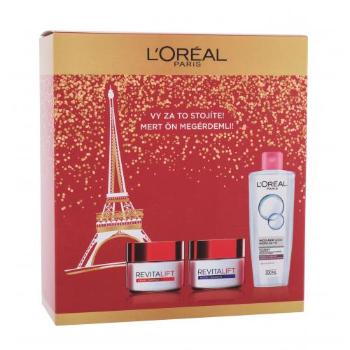 L'Oréal Paris Revitalift zestaw Krem na dzień Revitalift 50 ml + Krem na noc Revitalift 50 ml + Woda micelarna 200 ml dla kobiet