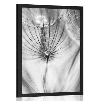 Plakat dmuchawiec w czarno-białym kolorze - 40x60 silver