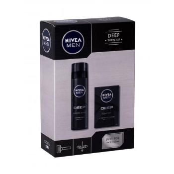 Nivea Men Deep Comfort zestaw Woda po goleniu 100 ml + Pianka do golenia 200 ml dla mężczyzn Uszkodzone pudełko