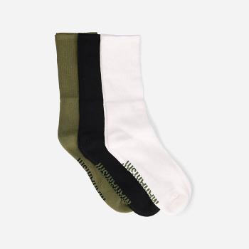 Skarpety Maharishi Sports Socks 3-pack 9744 WHITE/BLACK/OLIVE