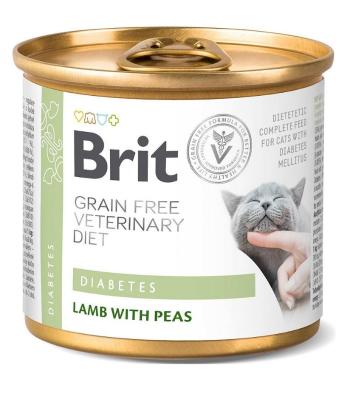 BRIT Veterinary Diet Diabetes Lamb&amp;Pea na cukrzycę dla kota 200 g