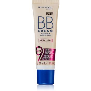Rimmel BB Cream 9 in 1 krem BB SPF 15 odcień Very Light 30 ml
