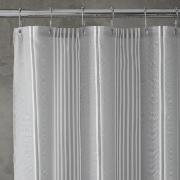Zasłona prysznicowa 180x180 cm Textured Stripe – Catherine Lansfield