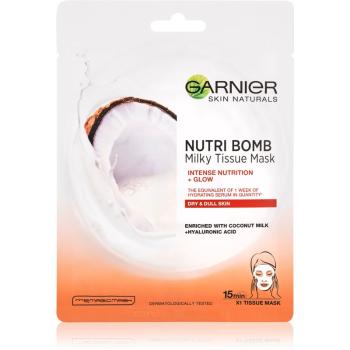 Garnier Skin Naturals Nutri Bomb maska odżywcza w płacie z efektem rozjaśniającym 28 g