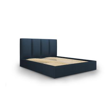 Niebieskie łóżko dwuosobowe Mazzini Beds Juniper, 160x200 cm