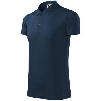 Sportowa koszulka polo, ciemny niebieski, 2XL