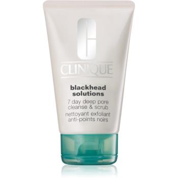 Clinique Blackhead Solutions 7 Day Deep Pore Cleanse & Scrub oczyszczający peeling do twarzy przeciw zaskórnikom 125 ml