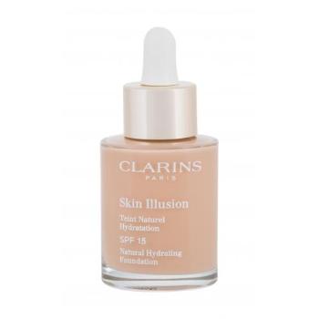 Clarins Skin Illusion Natural Hydrating SPF15 30 ml podkład dla kobiet Uszkodzone pudełko 108.5 Cashew