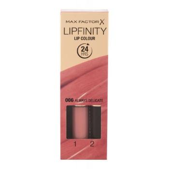 Max Factor Lipfinity Lip Colour 4,2 g pomadka dla kobiet 006 Always Delicate