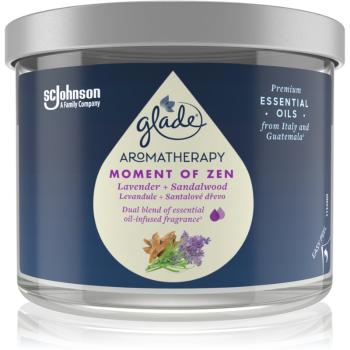 GLADE Aromatherapy Moment of Zen świeczka zapachowa Lavender + Sandalwood 260 g