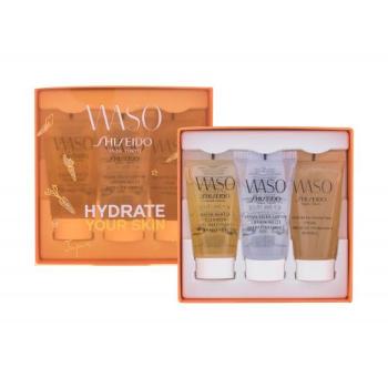 Shiseido Waso zestaw Krem do twarzy na dzień 30 ml + oczyszczający żel 30 ml + żel do twarzy 30 ml dla kobiet Uszkodzone pudełko