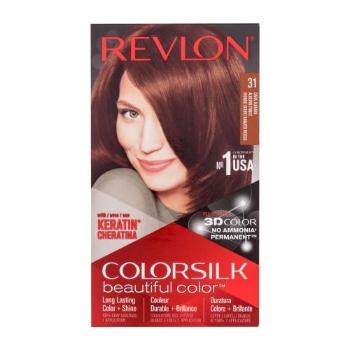 Revlon Colorsilk Beautiful Color farba do włosów Farba do włosów 59,1 ml + aktywator 59,1 ml+ odżywka 11,8 ml + rękawiczki dla kobiet 31 Dark Auburn