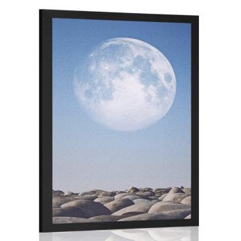 Plakat kamienie w świetle księżyca - 30x45 black