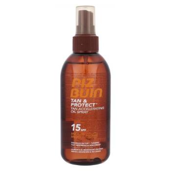 PIZ BUIN Tan & Protect Tan Accelerating Oil Spray SPF15 150 ml preparat do opalania ciała unisex uszkodzony flakon