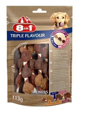 8IN1 Przysmak dla psa Triple Flavour Skewers 6 szt