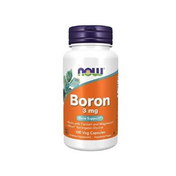 NOW Boron 3mg - 100vcaps.Zdrowie i uroda