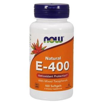 NOW Vitamin E-400 MT - 100softgelsWitaminy i minerały > Witamina E