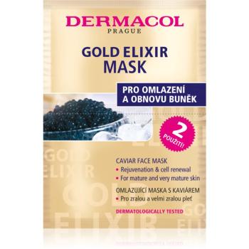 Dermacol Gold Elixir maseczka do twarzy z kawiorem 2x8 g