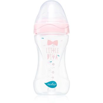 Nuvita Cool Bottle 3m+ butelka dla noworodka i niemowlęcia Transparent pink 250 ml