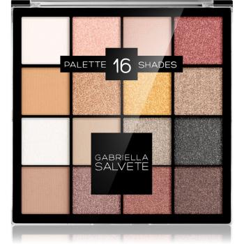 Gabriella Salvete Eyeshadow 16 Shades Palette paleta cieni do powiek odcień 02 Pink 20,8 g