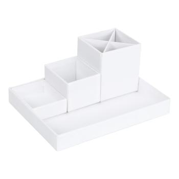 Biały 4-częściowy przybornik Bigso Box of Sweden Lena