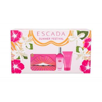 ESCADA Summer Festival zestaw EDT 100 ml + krem do ciała 150 ml + kosmetyczka dla kobiet