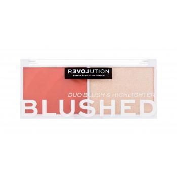 Revolution Relove Colour Play Blushed Duo Blush & Highlighter 5,8 g paletka do konturowania dla kobiet Daydream