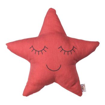 Czerwona poduszka dziecięca z domieszką bawełny Mike & Co. NEW YORK Pillow Toy Star, 35x35 cm