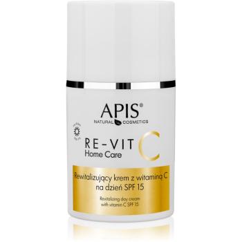 Apis Natural Cosmetics Re-Vit C Home Care lekki krem nawilżający SPF 15 50 ml