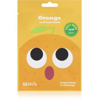 Skin79 Real Fruit Orange maska rozświetlająca w płacie 23 ml