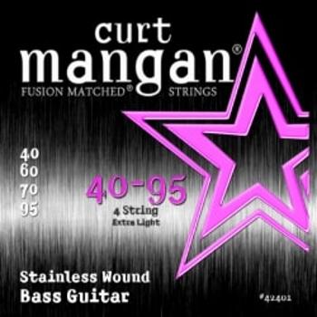 Curt Mangan 40-95 Stainless Steel Wound 42401 Struny Do Gitary Basowej