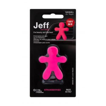 Mr&Mrs Fragrance Jeff Soft Touch Strawberries 1 szt zapach samochodowy unisex