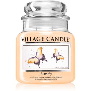 Village Candle Butterfly świeczka zapachowa (Glass Lid) 389 g