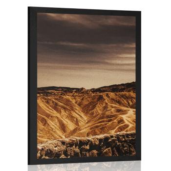 Plakat Park Narodowy Doliny Śmierci w Ameryce - 30x45 black
