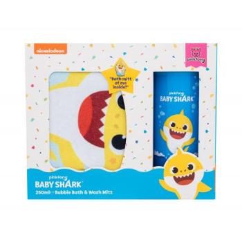 Pinkfong Baby Shark Gift Set zestaw Piana do kąpieli 250 ml + myjąca rękawica dla dzieci Uszkodzone pudełko