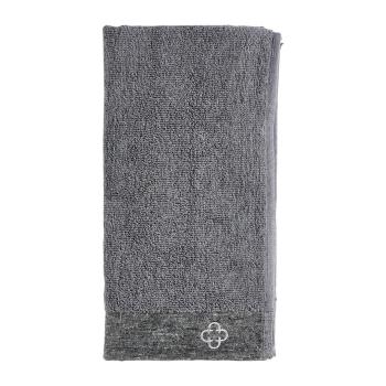 Szary ręcznik z domieszką lnu 100x50 cm Inu − Zone