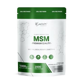 WISH Pharmaceutical MSM - 1000gRegeneratory Stawów > Siarka organiczna (MSM)